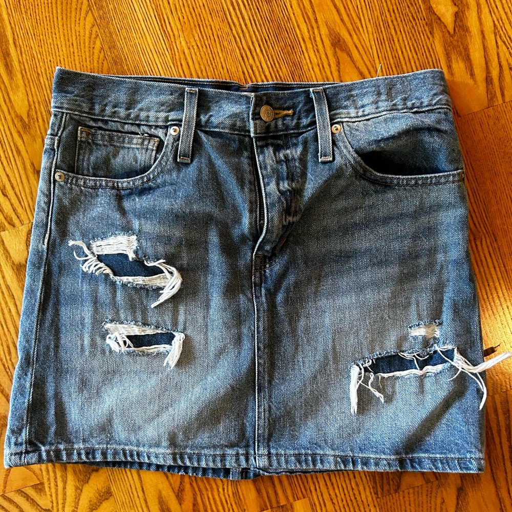 Madewell denim skirt